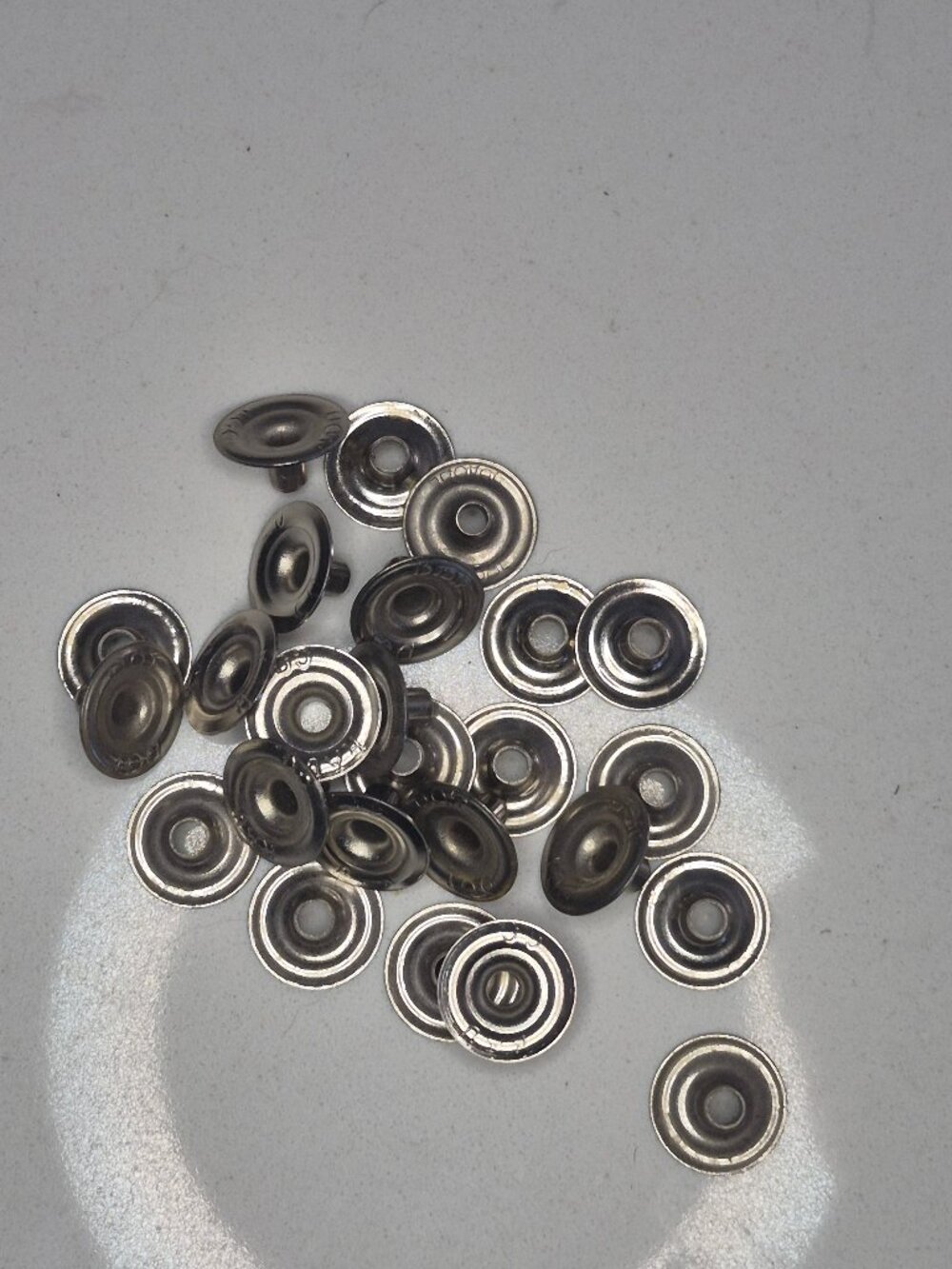 1/4" DOT Silver Single Cap Tubular Rivets Pack of 25 Leathercraft
